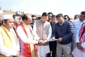 लोहाघाट में बन रहा राज्य का पहला महिला स्पोर्ट्स कॉलेज, सीएम ने किया निरीक्षण